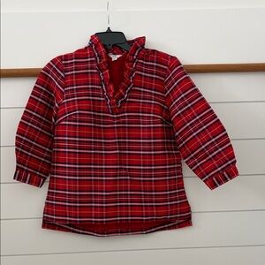 Crown & Ivy Red Plaid Kids Blouse